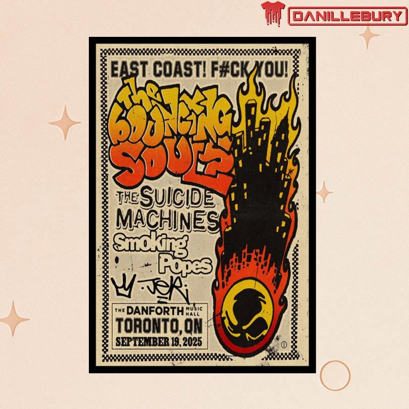 The Bouncing Souls Toronto ON September 19 2025 Poster
