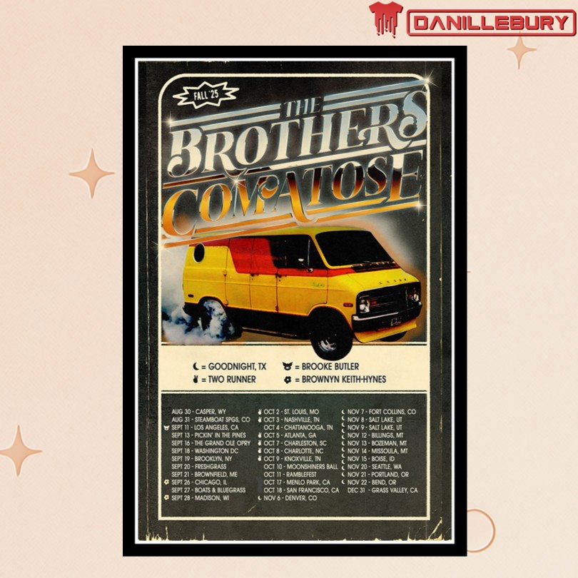 The Brothers Comatose 2025 Fall Tour Poster