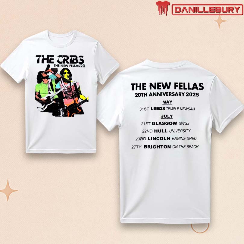 The Cribs New Fellas 20th Anniversary Tour Tee