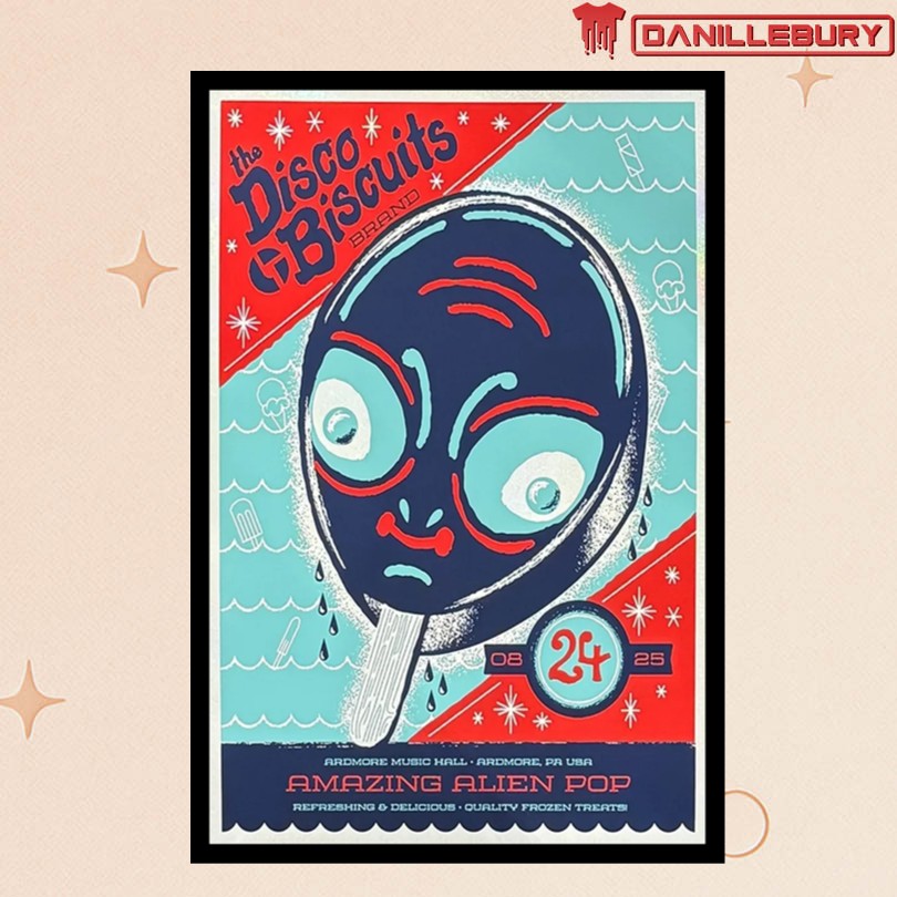 The Disco Biscuits Ardmore PA Aug 24 2025 Show Poster