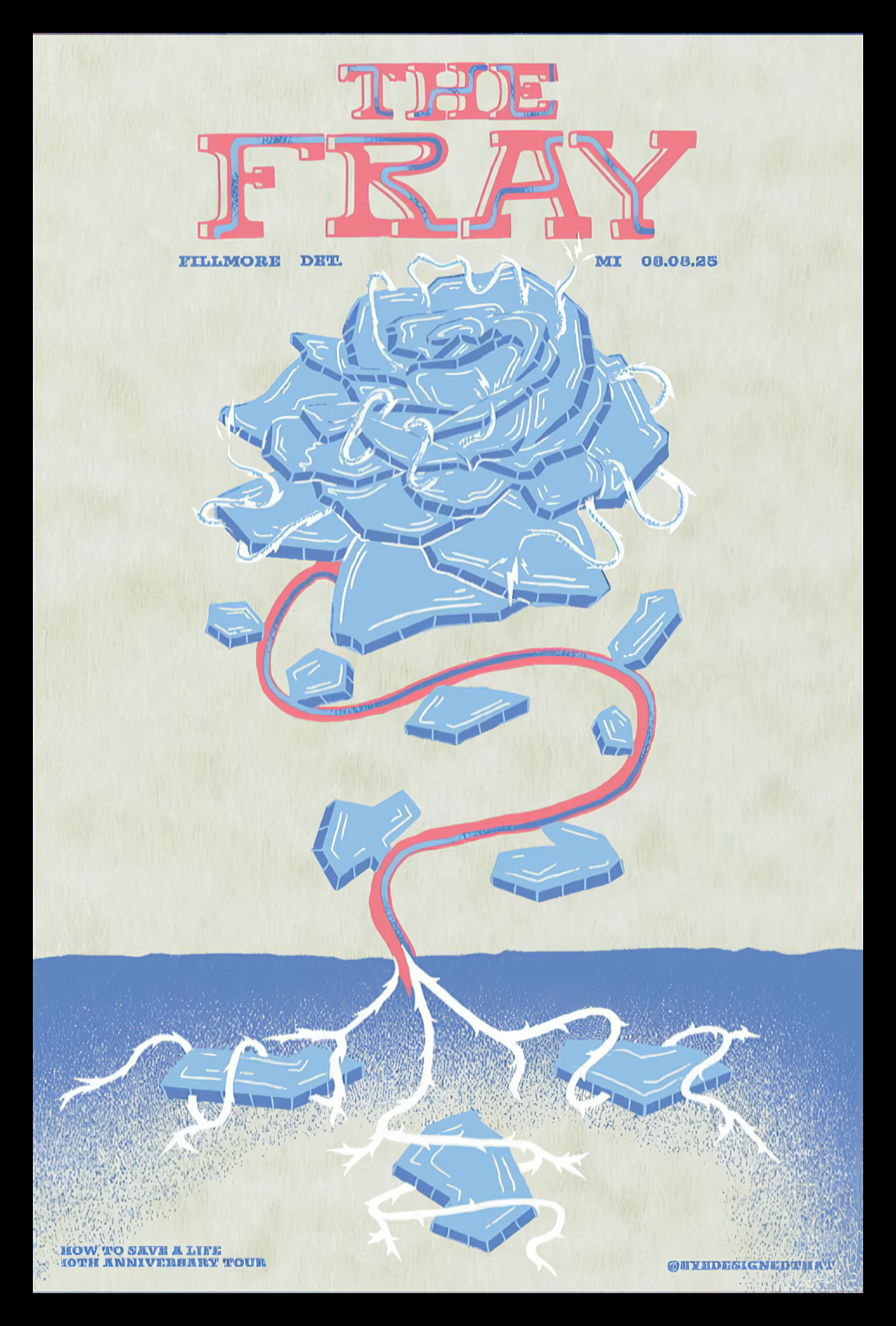 The Fray August 8 2025 Fillmore Poster