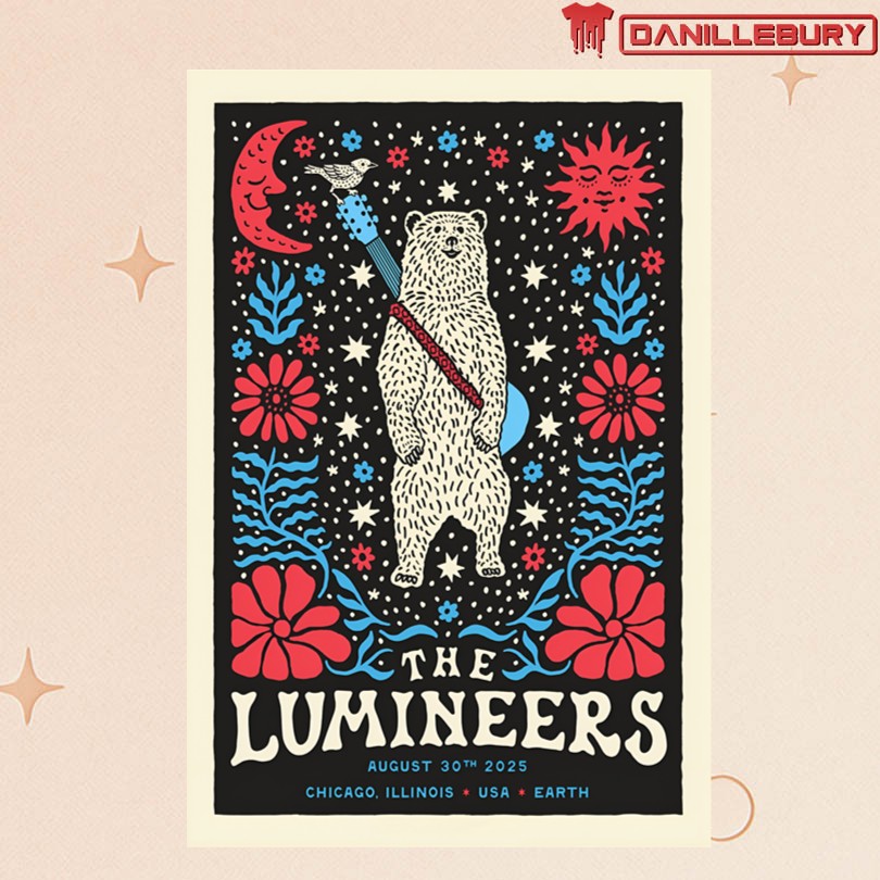 The Lumineers Chicago, IL 08 30 2025 Poster