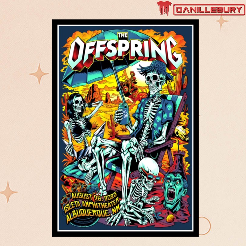 The Offspring Albuquerque NM 08 26 2025 Tour Poster