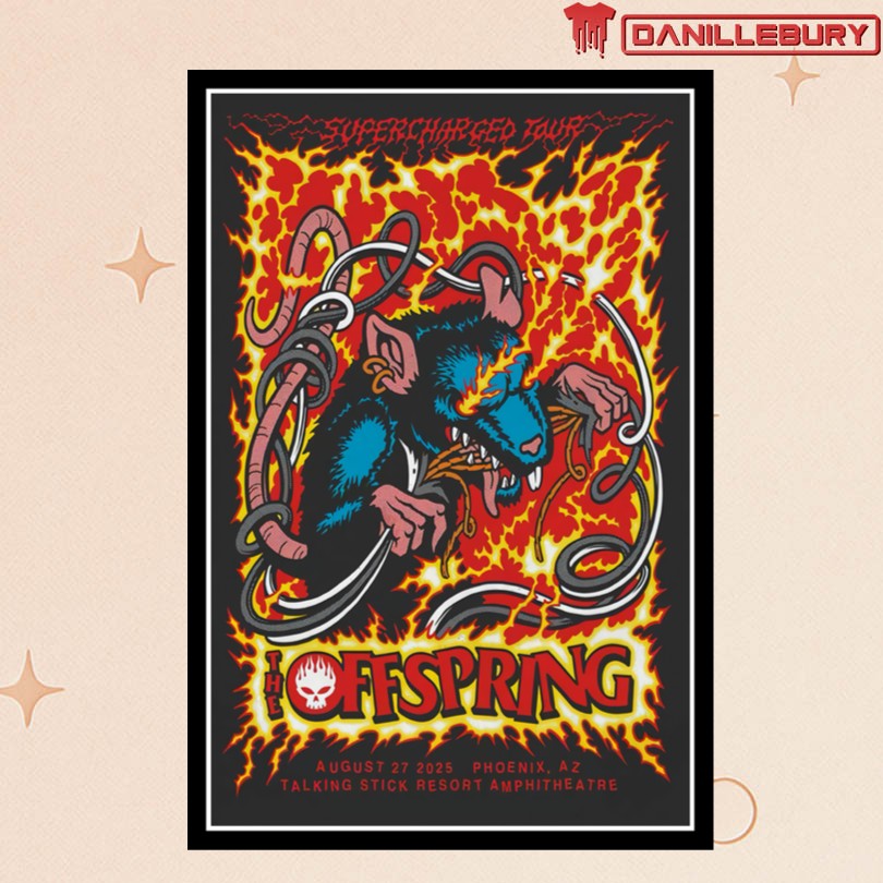 The Offspring Phoenix, AZ 08 27 2025 Tour Poster