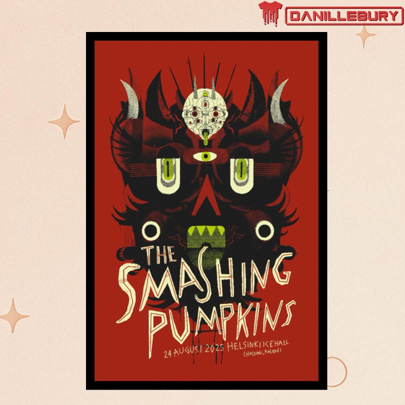 The Smashing Pumpkins Aug 24 2025 Helsinki IL Tour Poster