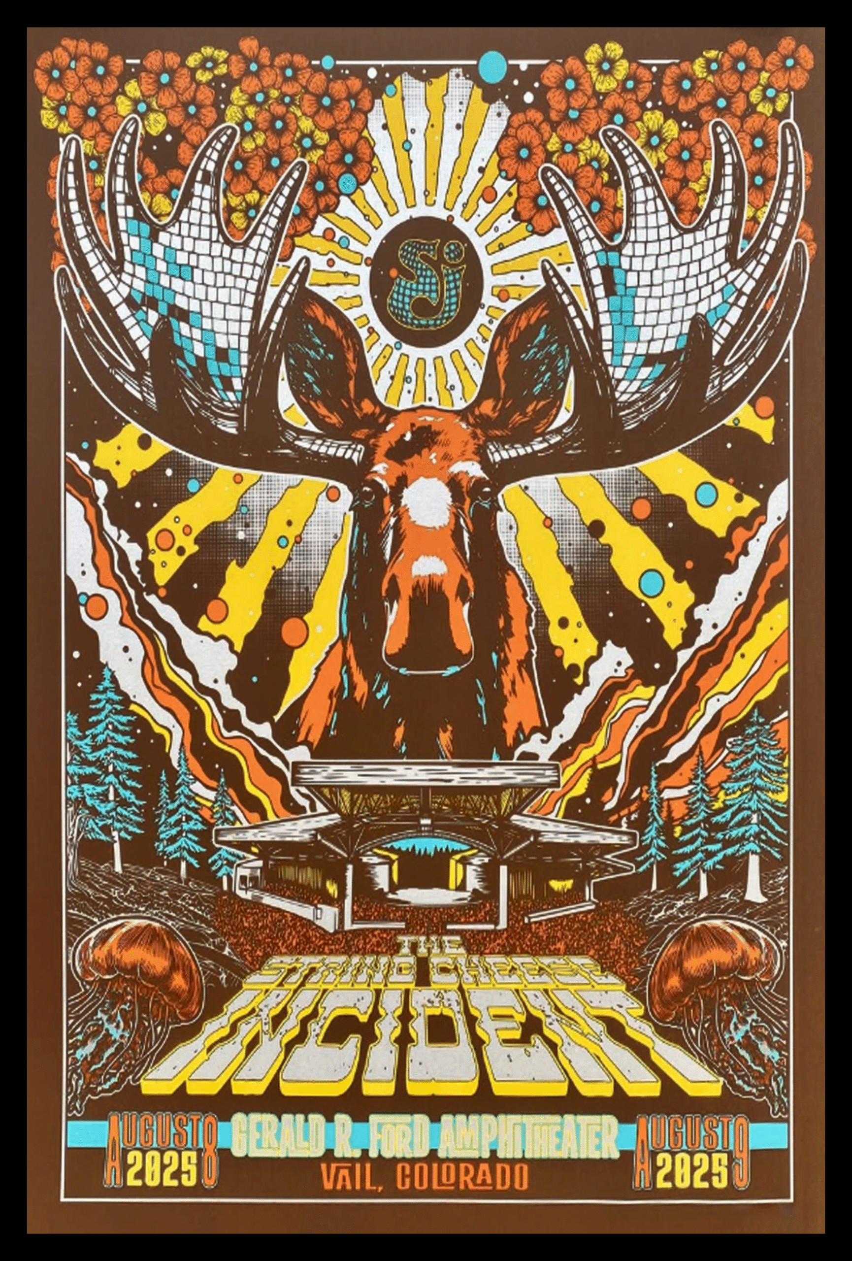 The String Cheese Incident August 8-9 2025 Vail Colorado Poster