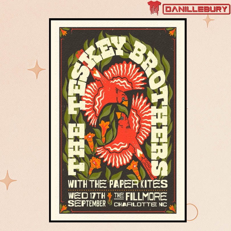 The Teskey Brothers Charlotte NC Sep 17 2025 Poster