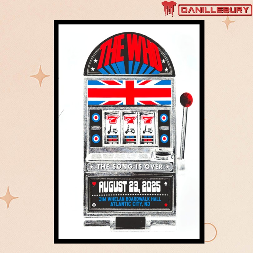 The Who Atlantic City, NJ 08 23 2025 Tour Poster