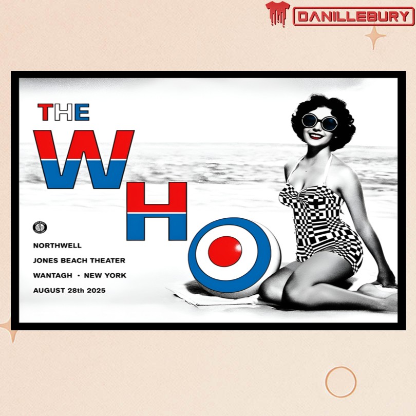 The Who Wantagh, NY 8 28 25 Tour Poster