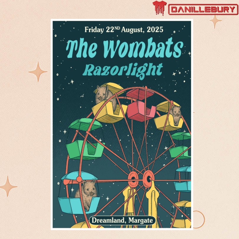 The Wombats Dreamland, Margate 22nd Aug 2025 Tour Poster