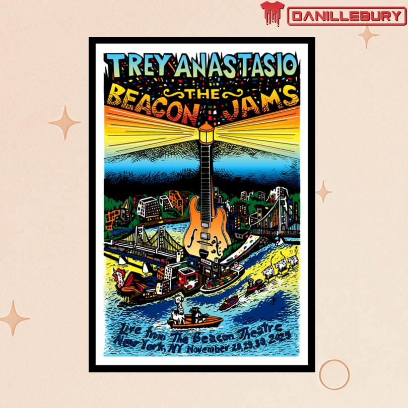 Trey Anastasio November 28 29 30 2025 Beacon Theatre New York City Poster