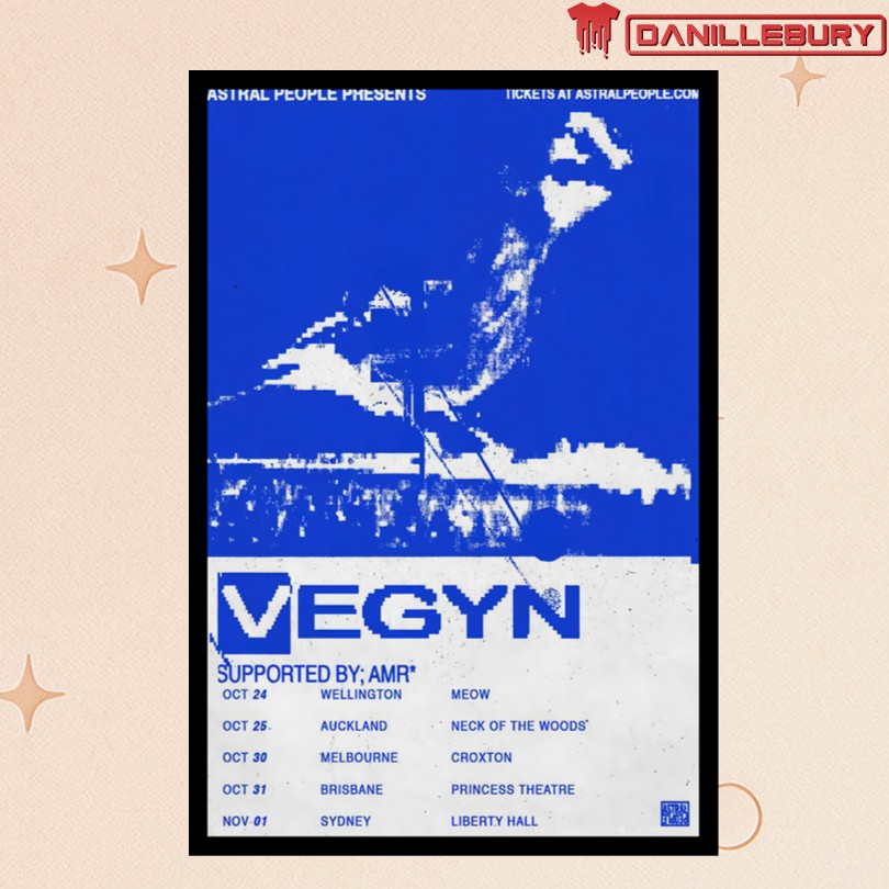 Vegyn Tour Australia 2025 Poster