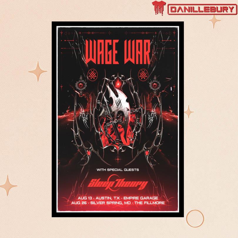 Wage War Austin & Silver Spring Sideshows August 13, 26 2025 Poster