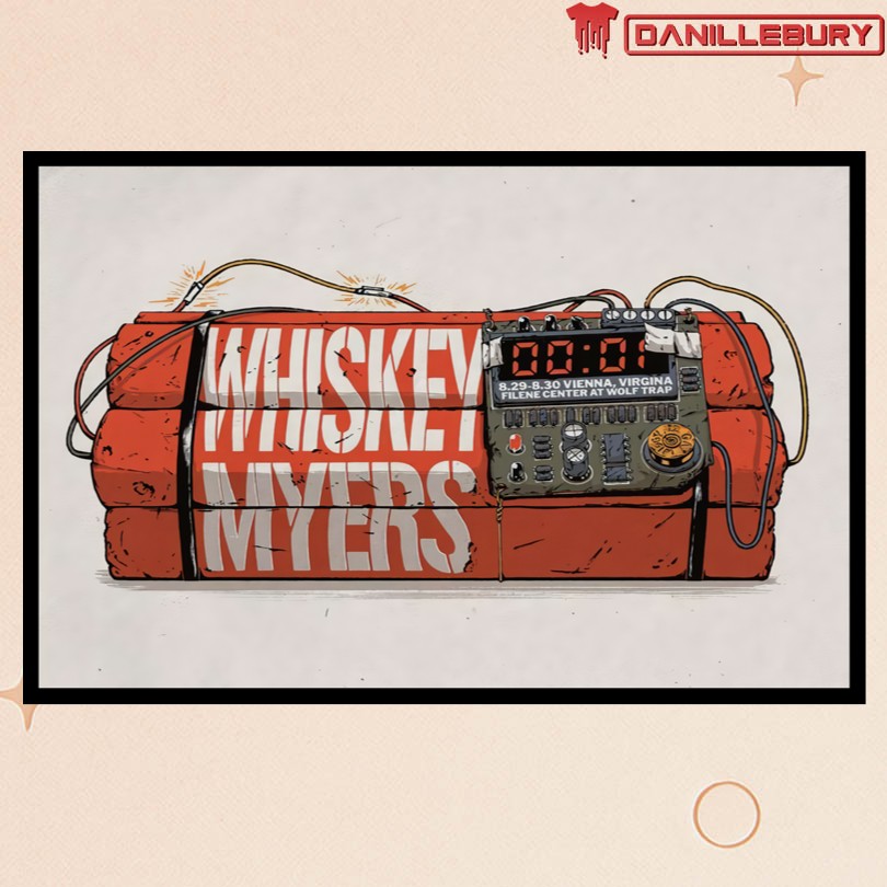 Whiskey Myers Vienna VA Aug 29 30 2025 Tour Poster