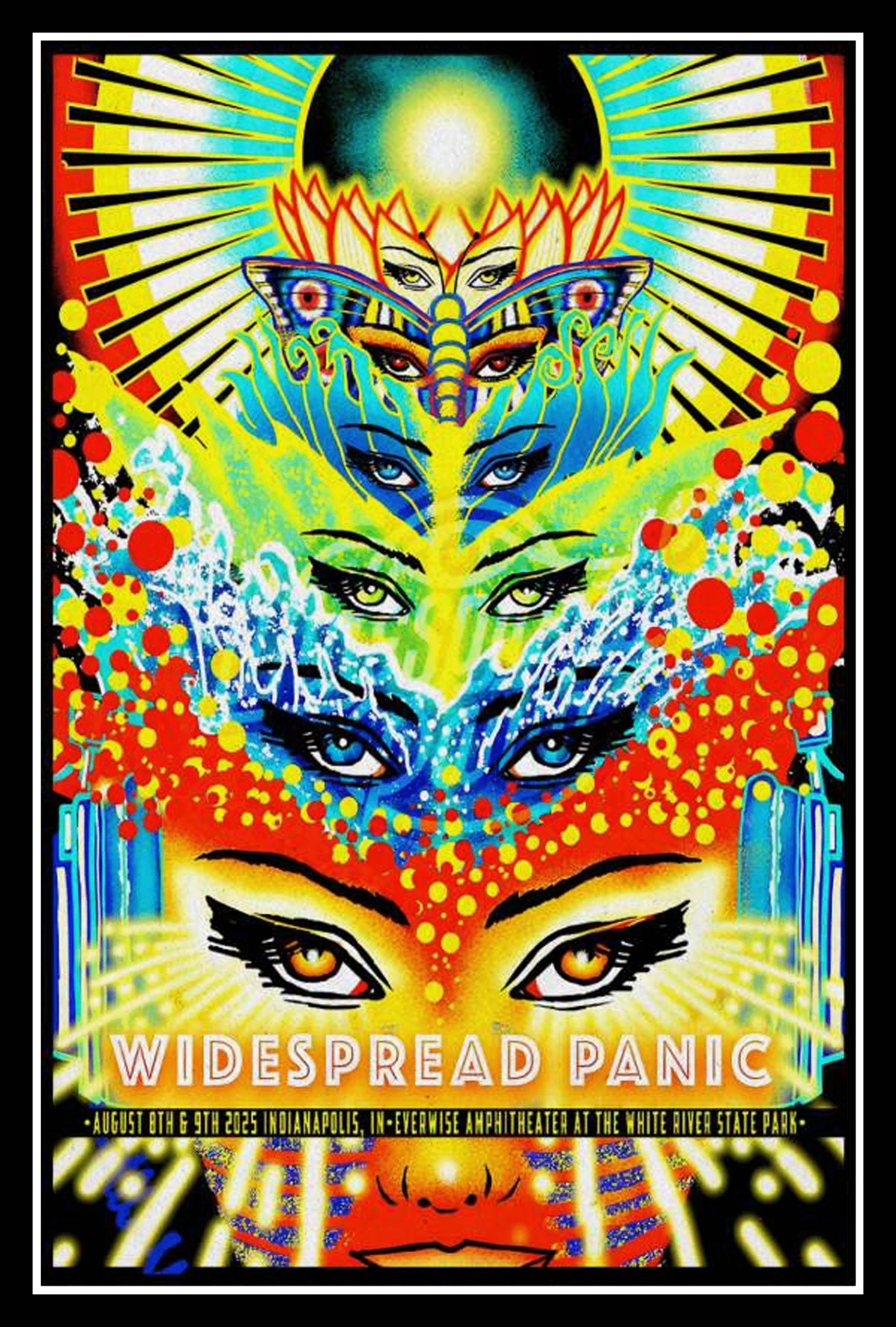 Widespread Panic 2025 Indianapolis, IN Event Poster