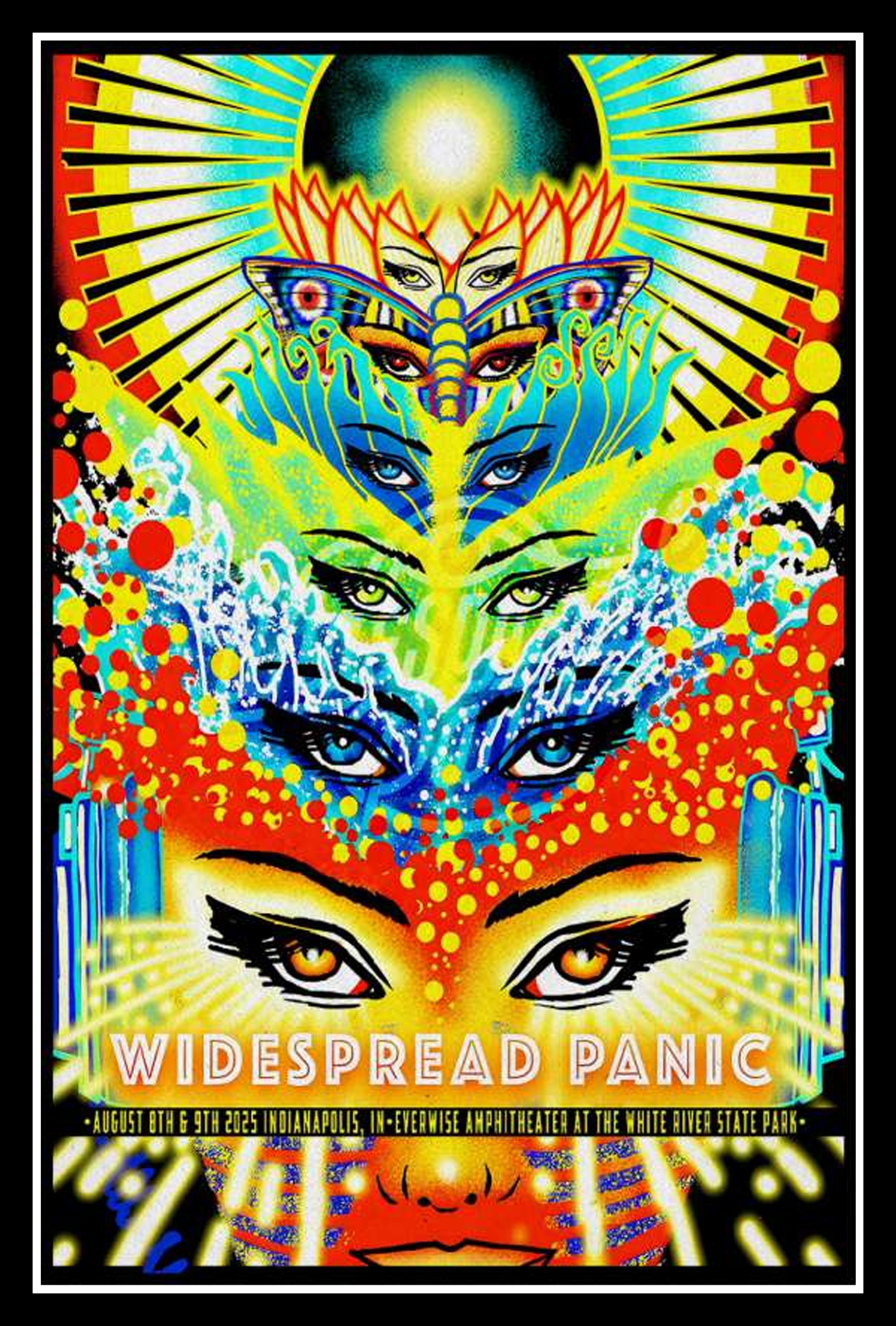 Widespread Panic 2025 Indianapolis, IN Event Poster