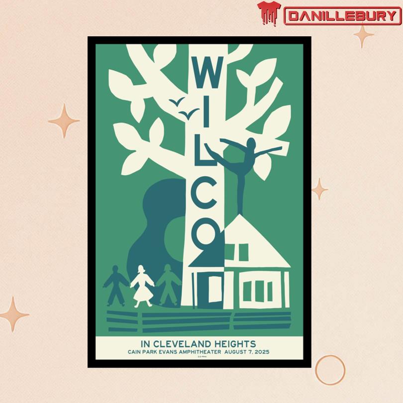 Wilco Aug 07 2025 Cain Park Evans Poster