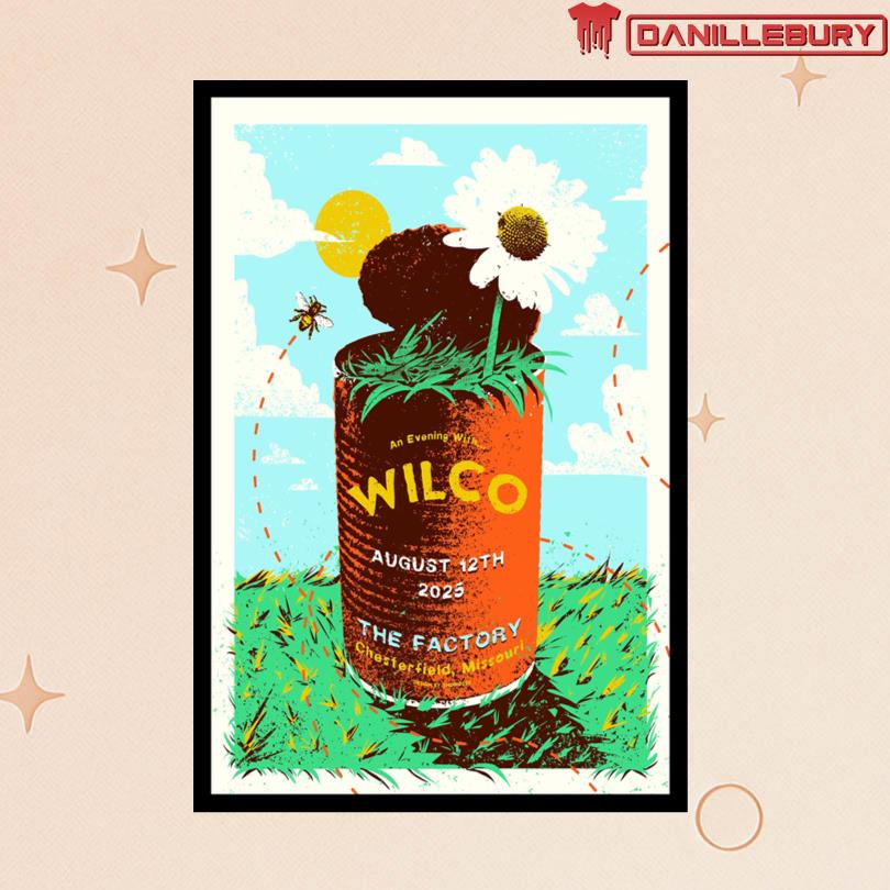 Wilco Aug 12 2025 The Factory Show Poster
