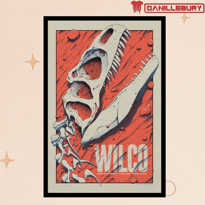 Wilco Aug 20 2025 Ogden, Utah Tour Poster
