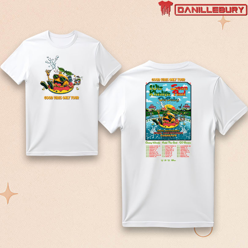 Wiz Khalifa Good Vibes Only Tour Poster Shirt