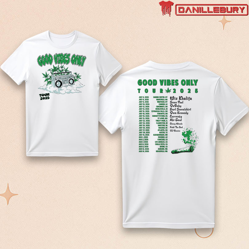 Wiz Khalifa Good Vibes Only Tour Stereo Tour Tee