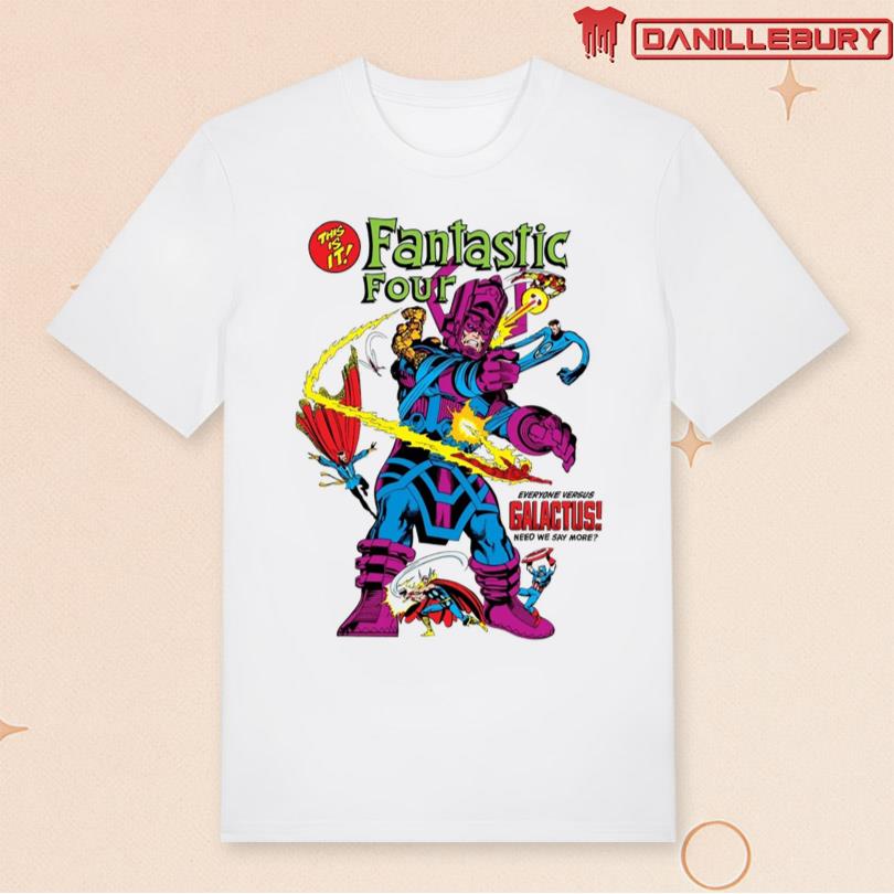 Zavvi Marvel Fantastic Four Everyone Vs Galactus T-Shirt