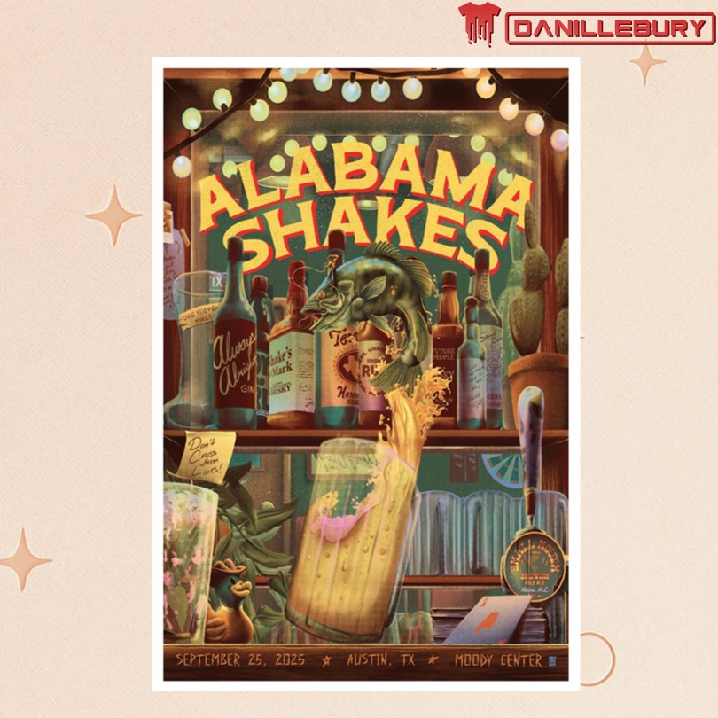 Alabama Shakes Concert Austin September 2025 Poster