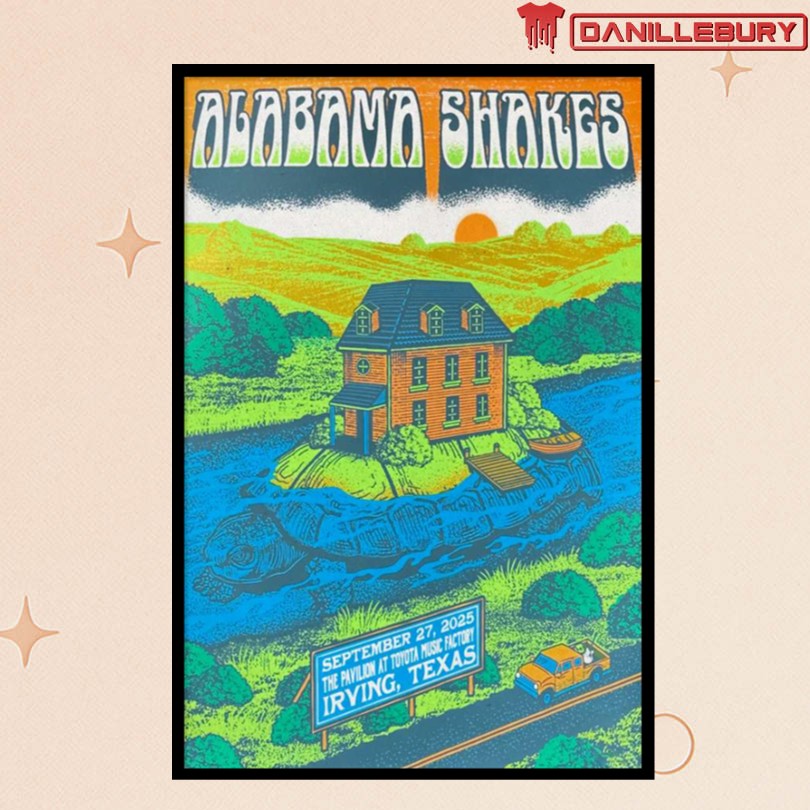 Alabama Shakes Irving Texas 09 27 25 Event Poster