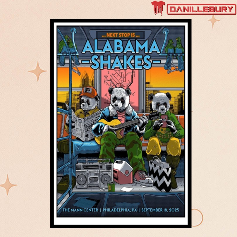 Alabama Shakes Philadelphia September 18 2025 Concert Poster