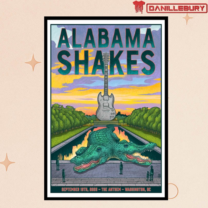 Alabama Shakes Sept 19 2025 Washington DC Poster