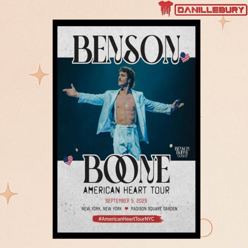 Benson Boone Sept 05, 2025 Madison Square Garden, New York, NY Poster