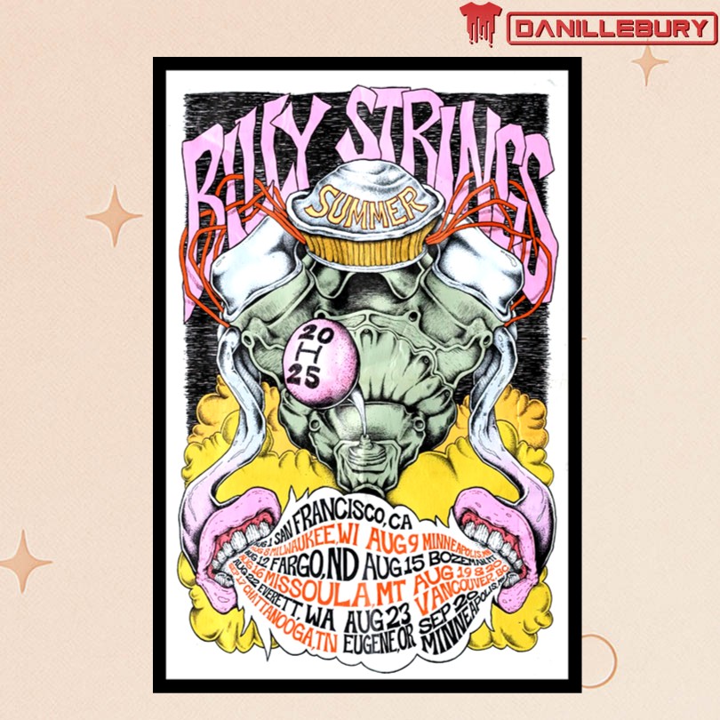 Billy Strings 2025 US Summer Tour Poster