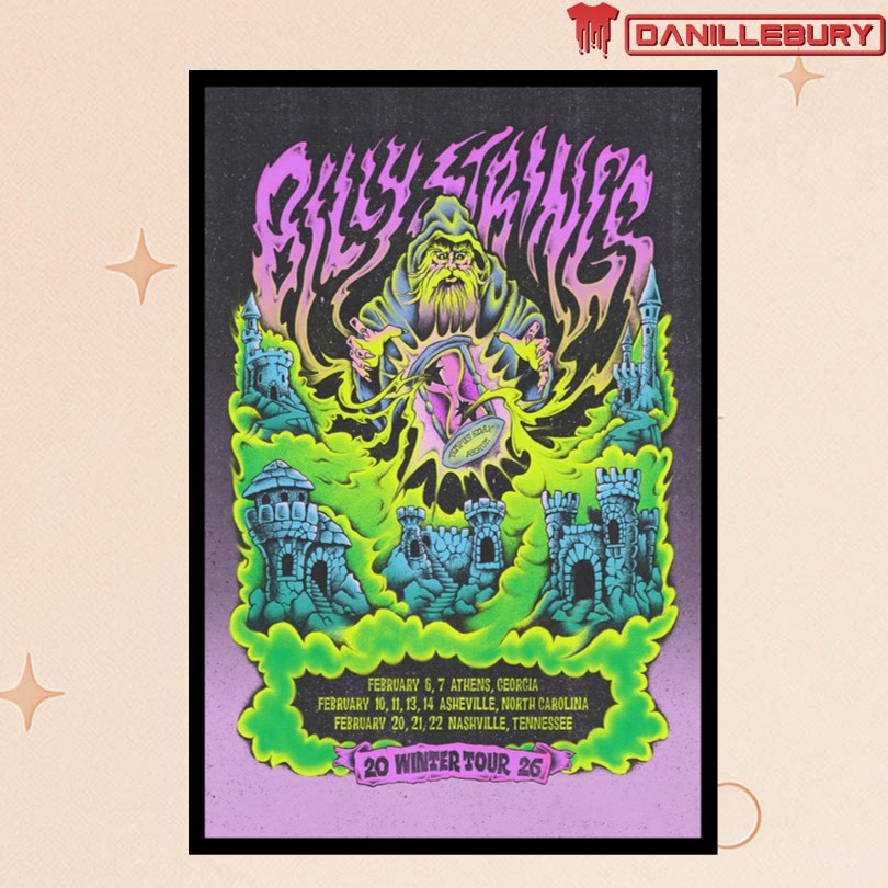 Billy Strings 2026 Winter Tour Poster