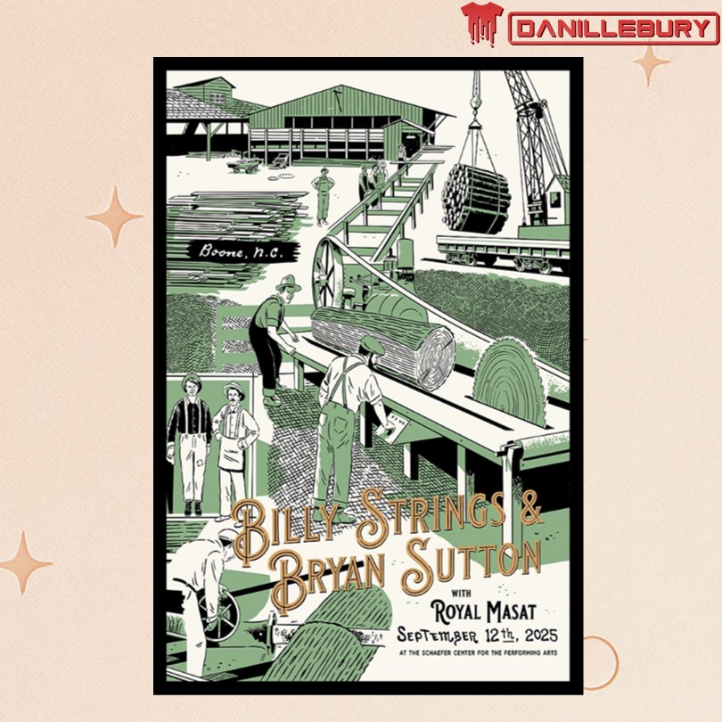 Billy Strings Schaefer Center for the Performing Arts Boone NC 9 12 25 Event Poster