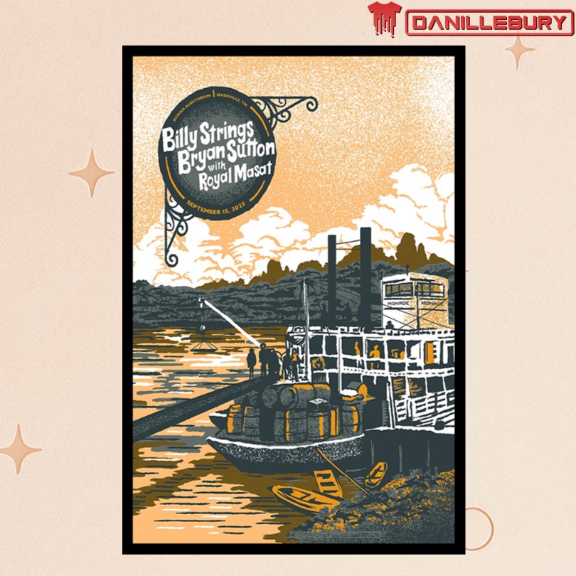 Billy Strings Sept 15 2025 Ryman Auditorium Nashville TN Tour Poster