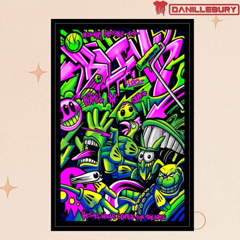 Blink-182 Bethel NY Sept 6 2025 Tour Poster