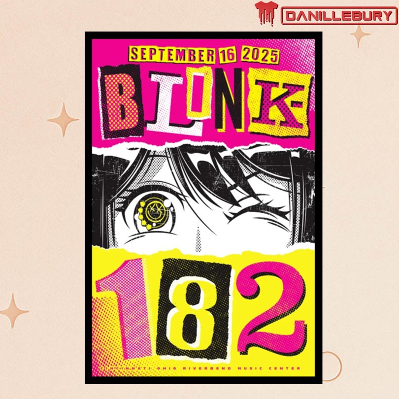 Blink-182 Cincinnati Ohio Tour Poster