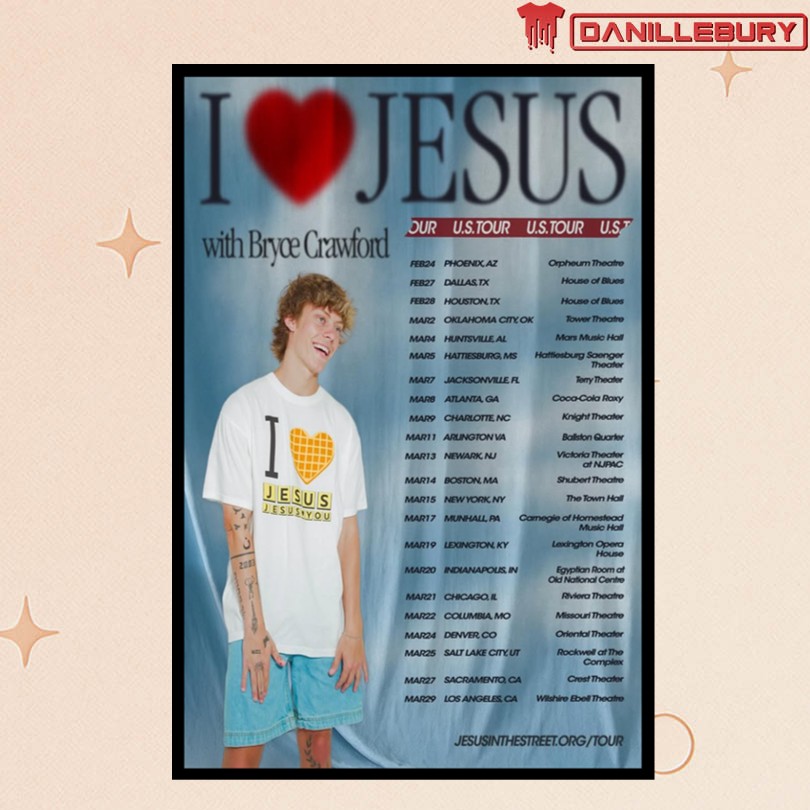Bryce Crawford Live Tour America 2026 Poster
