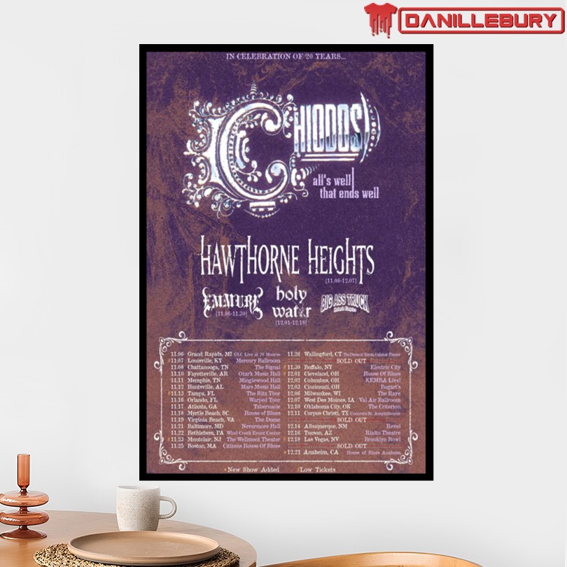 Chiodos In Celebration Of 20 Years 2025 Poster - Image 2