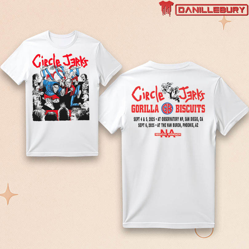 Circle Jerks x Gorilla Biscuits Sept 2025 Event Shirt