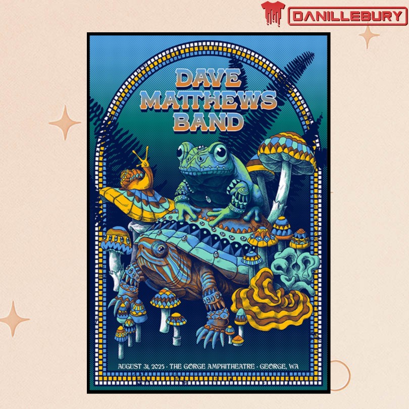 Dave Matthews Band George WA 08 31 25 Event Poster