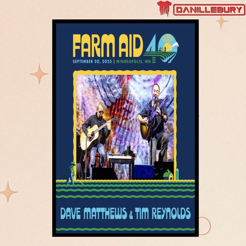 Dave Matthews Band Live Concert September 20 2025 Minneapolis Poster