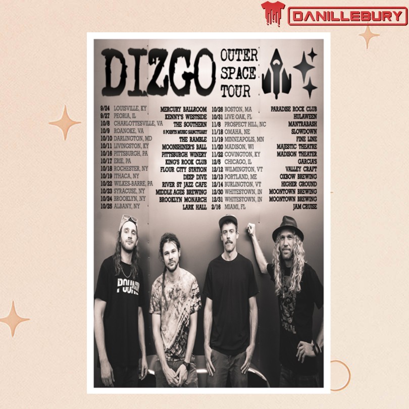 DIZGO Outer Space 2025 Tour Poster