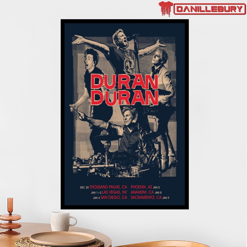 Duran Duran Dec 30 2025 - Jan 9 2026 Show Poster - Image 2
