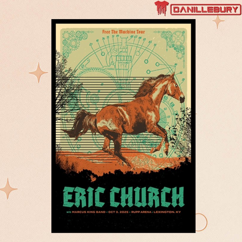 Eric Church Oct 3 2025 Rupp Arena Lexington KY Poster