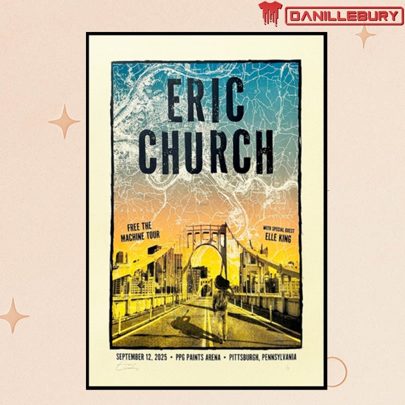 Eric Church Sept 12 2025 PPG Paints Arena Pittsburgh, PA TourPoster