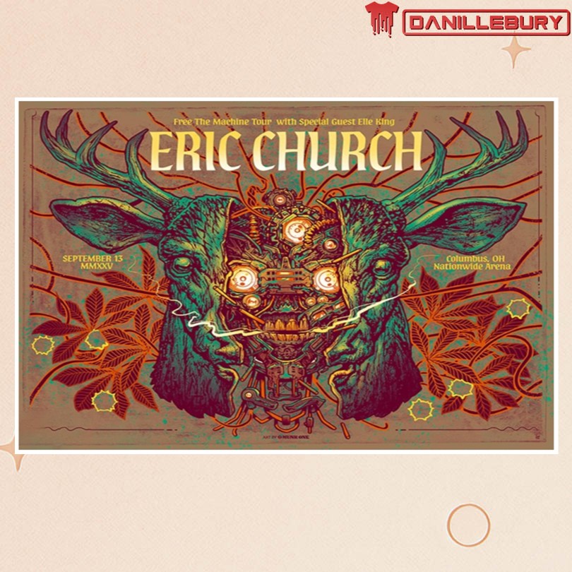 Eric Church Sept 13 2025 Columbus OH Event Poster