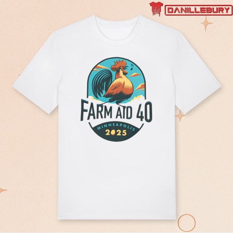 Farm Aid 40 Rooster Sings T-Shirt
