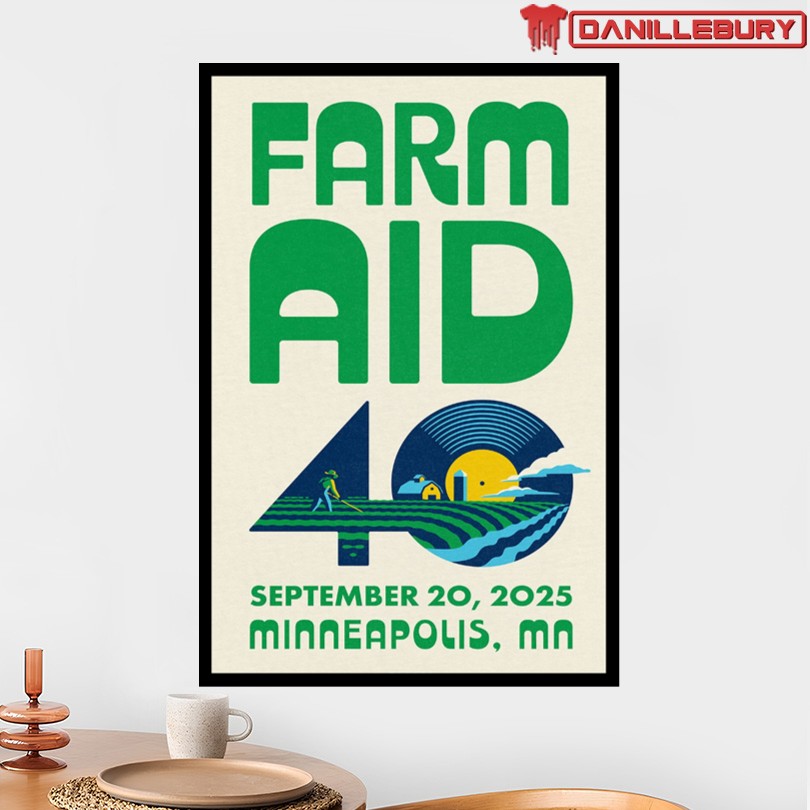 Farm Aid 40 September 20 2025 Minneapolis Concert Poster - Image 2