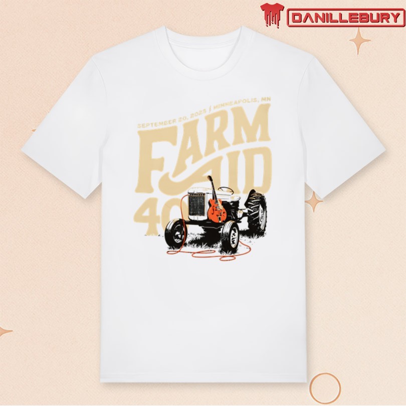 Farm Aid 40 Tractor Amp Shirt